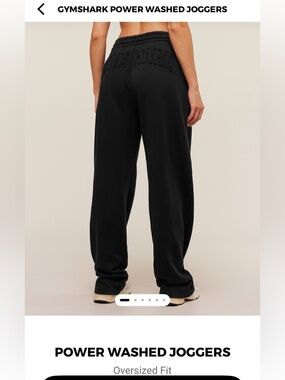 Gymshark Oversized Power Washed Baggy Joggers